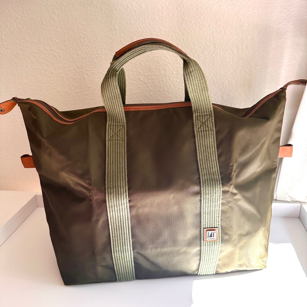 SOLD ❌ Dunhill Vintage Weekender Duffel Bag in Olive Army Green Travel Tote
